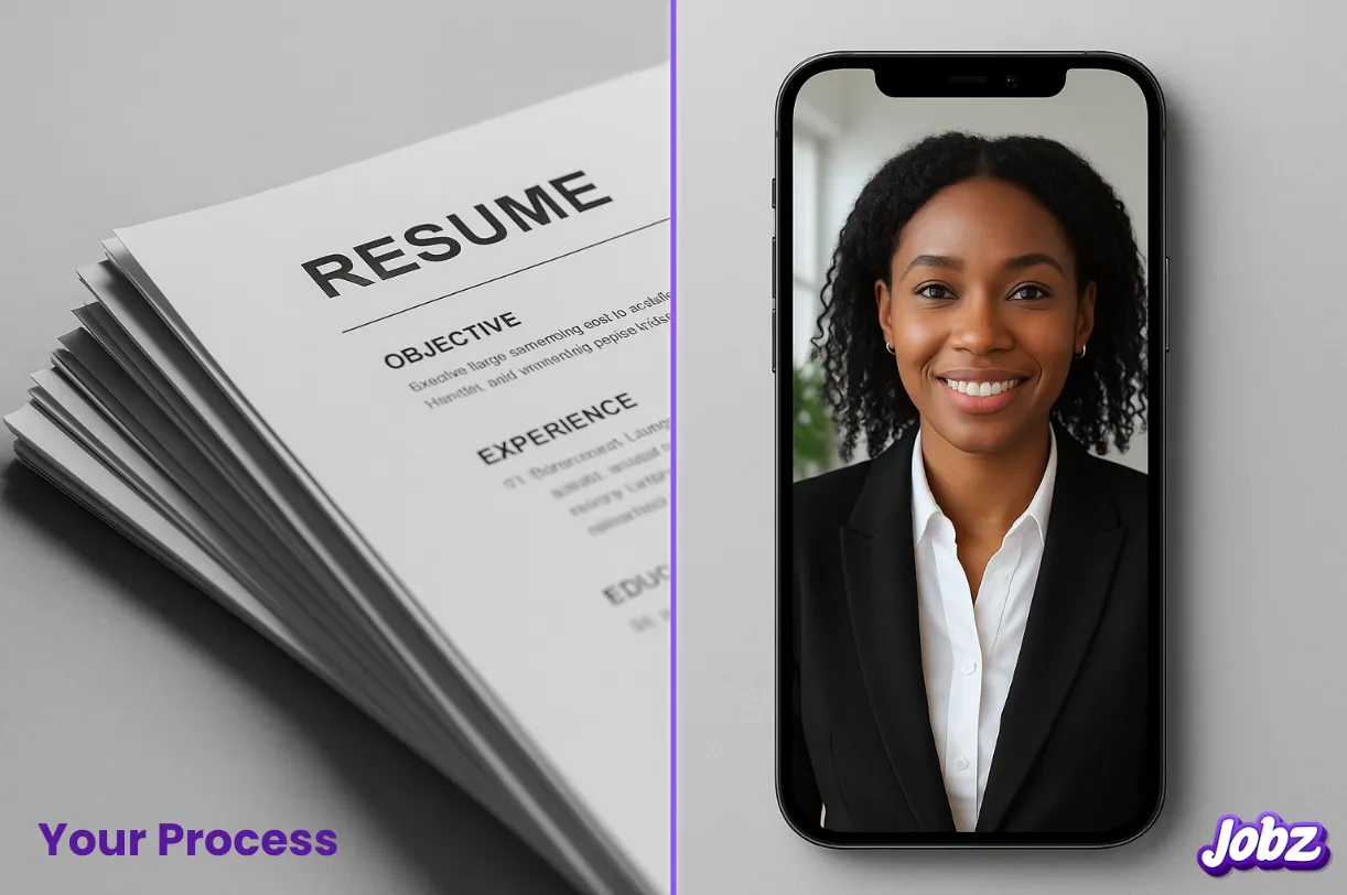 Jobz dashboard showing an ideal hiring future